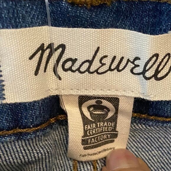 Madewell NWT Women’s Sz 37 Blue Cali Demi Boot High Rise Tall Jeans - Picture 7 of 9